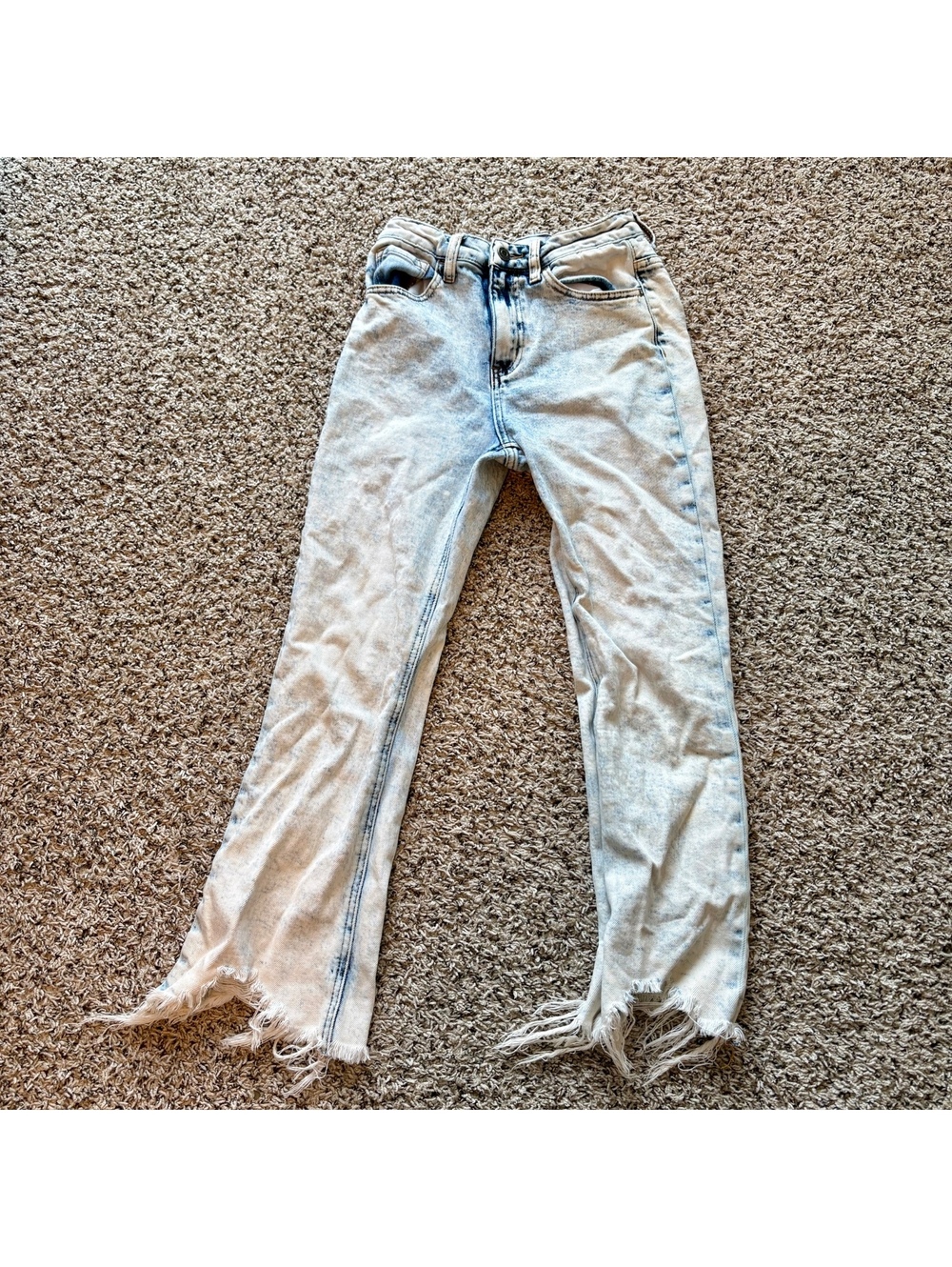 VERVET Size 25 Acid Wash High Rise Boyfriend Cut Jeans Skater Streetwear